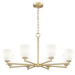 Oren Chandelier - Modern Gold / Matte Opal