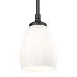 Oren Pendant - Matte Black / Matte Opal
