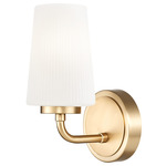 Montford Wall Sconce - Modern Gold / Matte Opal