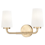 Montford Bathroom Vanity Light - Modern Gold / Matte Opal