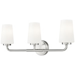 Montford Bathroom Vanity Light - Brushed Nickel / Matte Opal