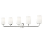 Montford Bathroom Vanity Light - Brushed Nickel / Matte Opal