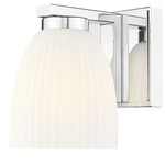 Naya Wall Sconce - Chrome / Matte Opal