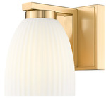 Naya Wall Sconce - Modern Gold / Matte Opal