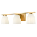 Naya Bathroom Vanity Light - Modern Gold / Matte Opal
