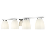 Naya Bathroom Vanity Light - Chrome / Matte Opal