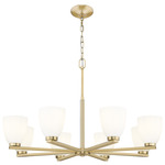 Naya Chandelier - Modern Gold / Matte Opal