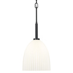 Naya Pendant - Matte Black / Matte Opal