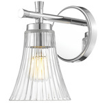 Belle Wall Sconce - Chrome / Clear