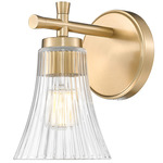 Belle Wall Sconce - Modern Gold / Clear