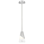 Aimie Downrod Pendant - Brushed Nickel