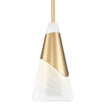 Aimie Downrod Pendant - Modern Gold