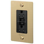 Buster + Punch Linear GFCI Duplex Outlet - Brass