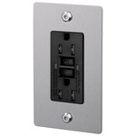 Buster + Punch Linear GFCI Duplex Outlet - Steel