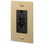 Buster + Punch Linear GFCI Duplex Outlet - Brass