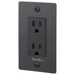 Buster + Punch Linear Duplex Outlet - Smoked Bronze