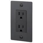 Buster + Punch Linear Duplex Outlet - Smoked Bronze