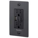 Buster + Punch Linear USB A+C Duplex Outlet - Smoked Bronze