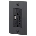 Buster + Punch Linear USB A+C Duplex Outlet - Smoked Bronze