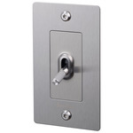 Buster + Punch 1-Gang Complete Linear Knurl Toggle Switch - Steel