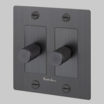 Buster + Punch Complete 2-Gang Dimmer Switch - Smoked Bronze