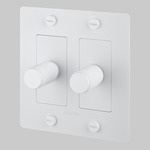 Buster + Punch Complete 2-Gang Dimmer Switch - White
