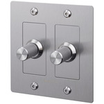 Buster + Punch Complete 2-Gang Dimmer Switch - Steel
