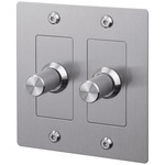 Buster + Punch Complete 2-Gang Dimmer Switch - Steel