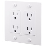 Buster + Punch 2-Gang Linear Duplex Outlet - White