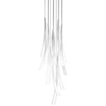 Pulsa Chandelier - Iron Gray / White