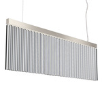 Carmen Linear Chandelier - Chrome / Transparent
