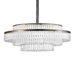 Charles Round Chandelier - Gold Nickel / Satin