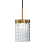 Quarzo Pendant - Light Gold / Transparent