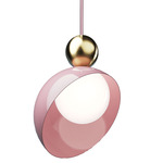Aurora Pendant - Light Gold / Baby Pink
