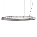 Aura Pendant - Satin Silver / Transparent Krek