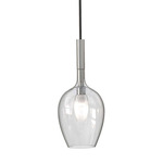 Rose Pendant - Transparent / Chrome