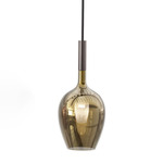 Rose Pendant - Gold / Iron Grey