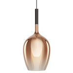 Rose Maxi Pendant - Copper / Iron Grey