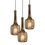Bossanova Round Multi Light Pendant - Iron Gray / Dove