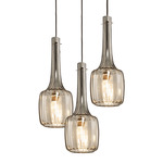 Bossanova Round Multi Light Pendant - Iron Gray / Smoke