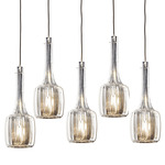 Bossanova Linear Multi Light Pendant - Iron Gray / Transparent
