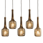 Bossanova Linear Multi Light Pendant - Iron Gray / Dove