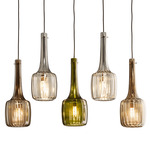 Bossanova Linear Multi Light Pendant - Iron Gray / Multicolor