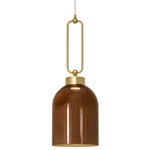 Valentina Pendant - Brushed Gold / Agate