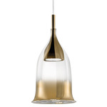 Nola Pendant - Light Gold / Shaded Gold