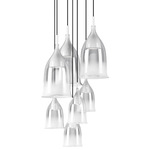 Nola Multi Light Pendant - White / Shaded White