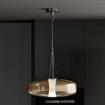 Solene Pendant - Iron Gray / Shaded Gold