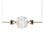 Frida Linear Pendant - Light Gold / Transparent Frida Linear Pendant - Light Gold / Transparent