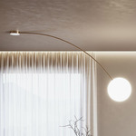 Filo Ceiling Light - Brushed Light Gold / White