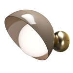 Aurora Wall Sconce - Brushed Light Gold / Cappuccino